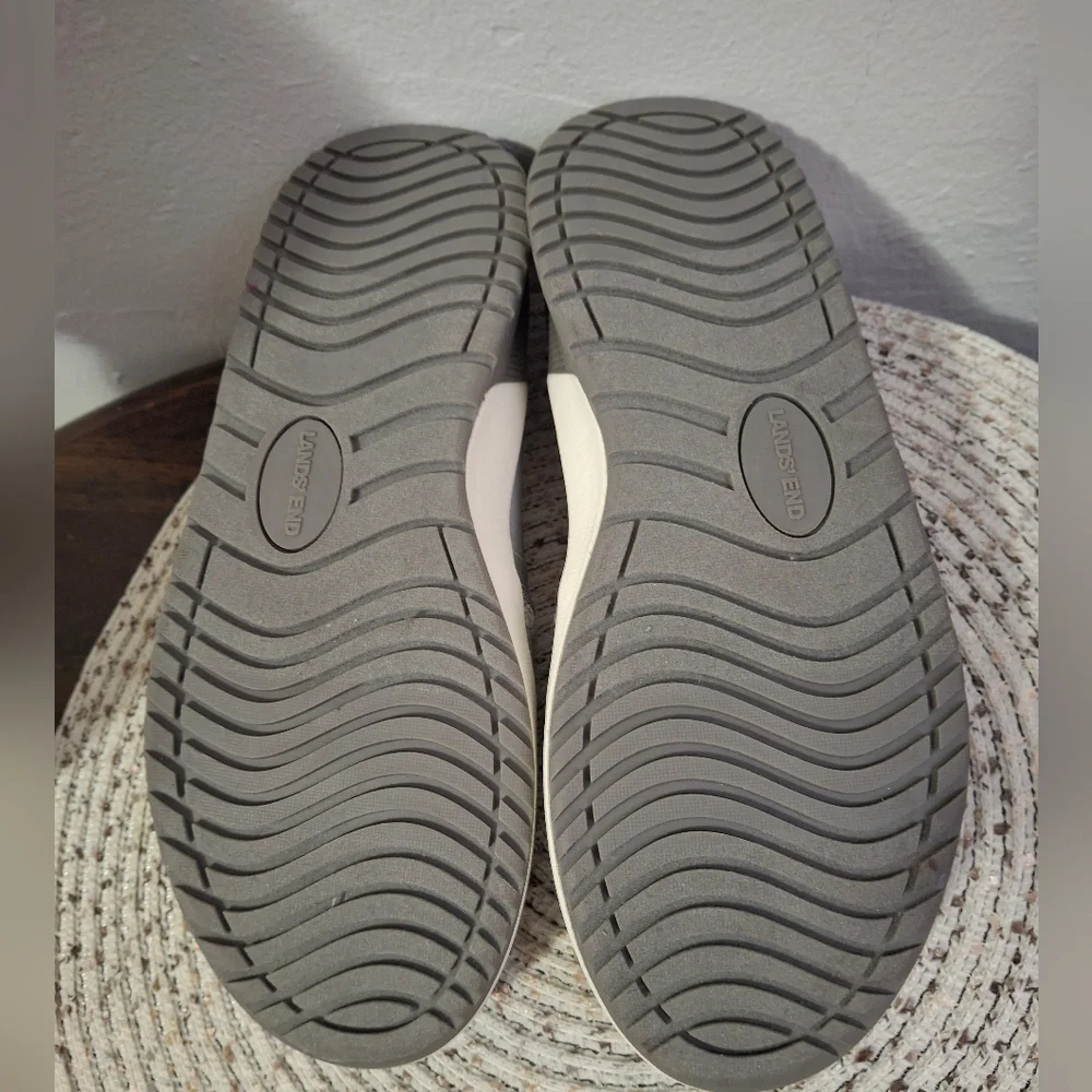 Gray Lands' End Slip-On Women's Shoes Size  8.5.